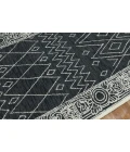 Amer Berlin Suney Charcoal Hand-Hooked Wool Area Rug 8'x10'