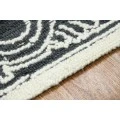 Amer Berlin Suney Charcoal Hand-Hooked Wool Area Rug 2'x3'
