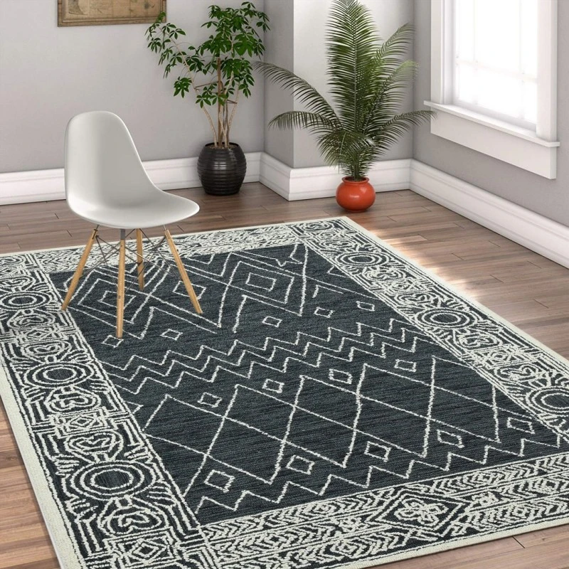 Amer Berlin Suney Charcoal Hand-Hooked Wool Area Rug 2'x3'