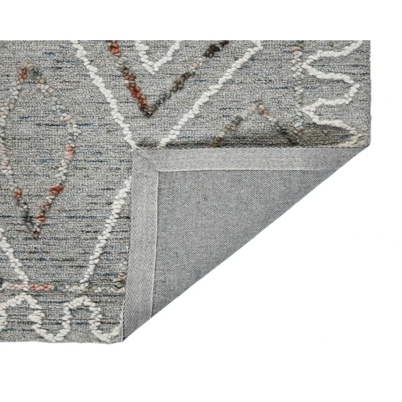 Berlin Tania Light Gray Hand-Hooked Wool Area Rug