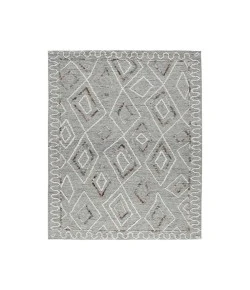 Amer Berlin Tania Light Gray Hand-Hooked Wool Rug 2' x 3'
