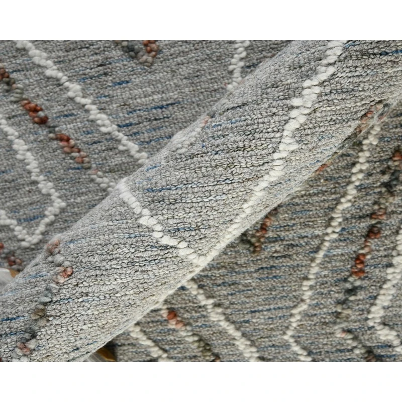 Berlin Tania Light Gray Hand-Hooked Wool Area Rug