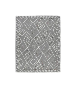 Amer Berlin Tania Dark Gray Hand-Hooked Wool Rug 8' x 10'