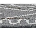 Berlin Tania Dark Gray Hand-Hooked Wool Area Rug