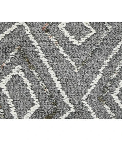 Berlin Tania Dark Gray Hand-Hooked Wool Area Rug