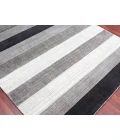 Amer Blend Whitby Charcoal Hand-Woven Wool Blend Area Rug 5'x8'