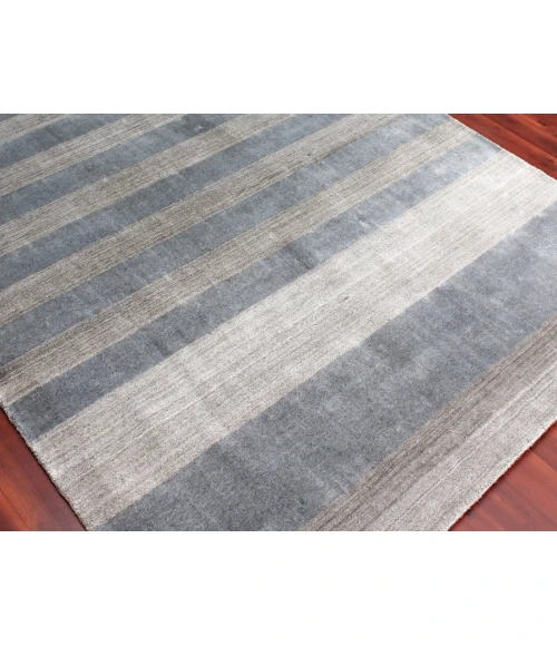 Amer Blend Warwick Gray Hand-Woven Wool Blend Area Rug 10'x14'