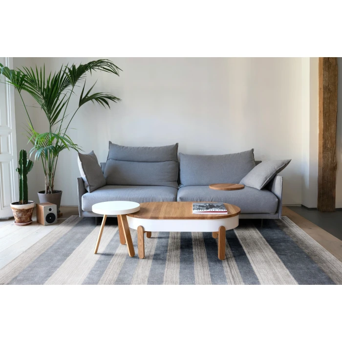 Amer Blend Warwick Gray Hand-Woven Wool Blend Area Rug 4'x6'