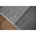 Amer Blend Verwood Light Gray Hand-Woven Wool Blend Area Rug 4'x6'