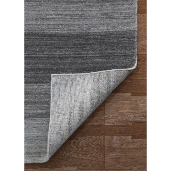 Amer Blend Verwood Light Gray Hand-Woven Wool Blend Area Rug 4'x6'