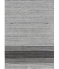 Amer Blend Verwood Light Gray Hand-Woven Wool Blend Area Rug 4'x6'