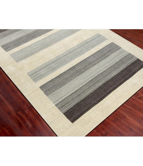 Amer Blend Rutland Cream Hand-Woven Wool Blend Area Rug 4'x6'