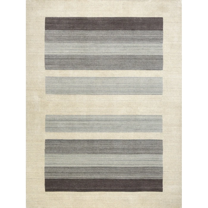 Amer Blend Rutland Cream Hand-Woven Wool Blend Area Rug 4'x6'