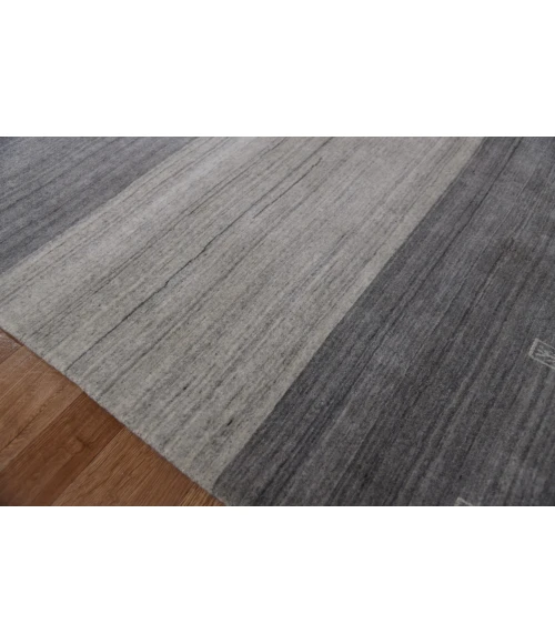 Amer Blend Yorkshire Charcoal Hand-Woven Wool Blend Area Rug 2'x3'