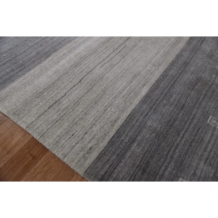 Amer Blend Yorkshire Charcoal Hand-Woven Wool Blend Area Rug 2'x3'