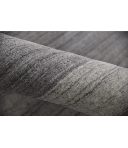 Amer Blend Yorkshire Charcoal Hand-Woven Wool Blend Area Rug 2'x3'