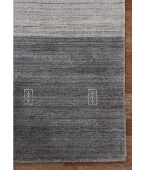 Amer Blend Yorkshire Charcoal Hand-Woven Wool Blend Area Rug 2'x3'
