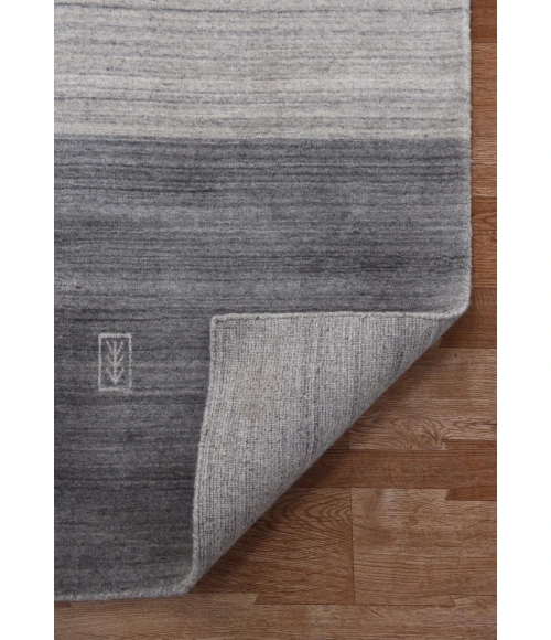 Amer Blend Yorkshire Charcoal Hand-Woven Wool Blend Area Rug 2'x3'