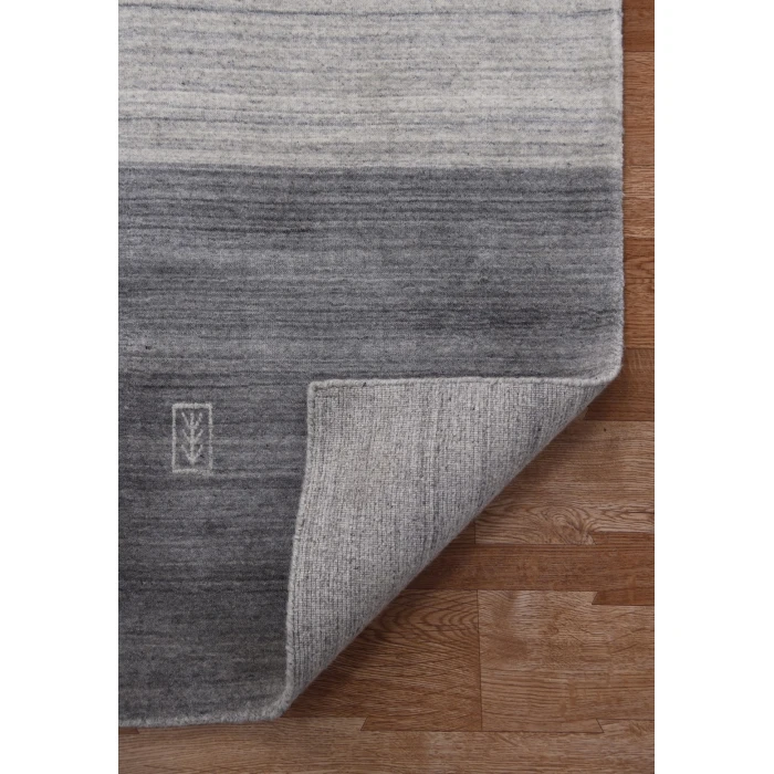 Amer Blend Yorkshire Charcoal Hand-Woven Wool Blend Area Rug 2'x3'