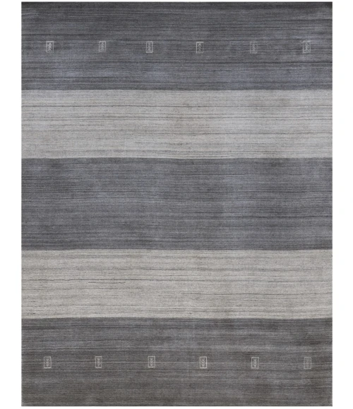 Amer Blend Yorkshire Charcoal Hand-Woven Wool Blend Area Rug 2'x3'