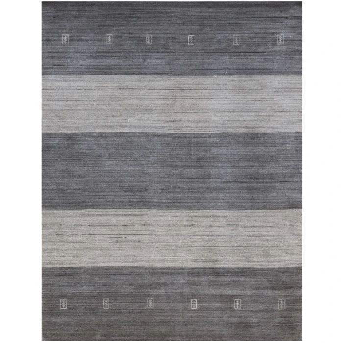 Amer Blend Yorkshire Charcoal Hand-Woven Wool Blend Area Rug 2'x3'