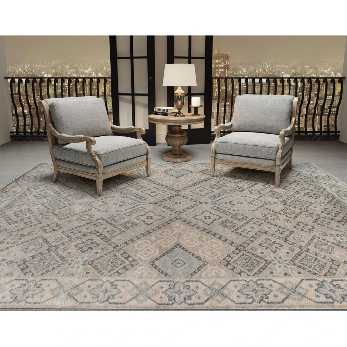Amer Blu Silver BLU-37 9ft. x 12ft. Rect. Rug