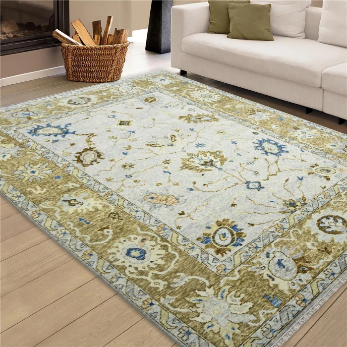 Amer Blu Ivory/Light Brown BLU-52 10ft. x 14ft. Rect. Rug