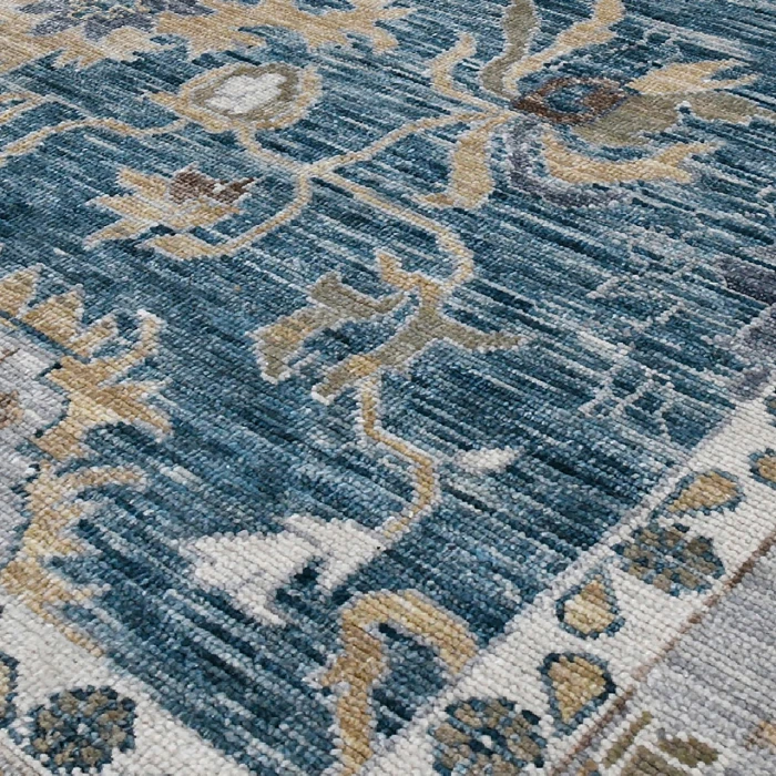Amer Blu Peacock/Light Gray BLU-53 9ft. x 12ft. Rect. Rug