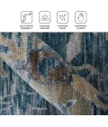 Amer Blu Peacock/Light Gray BLU-53 9ft. x 12ft. Rect. Rug