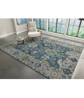 Amer Blu Peacock/Light Gray BLU-53 9ft. x 12ft. Rect. Rug