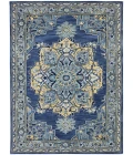 Amer Boho Roanne Blue Hand-Tufted Wool Area Rug 8'x11'