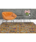 Amer Boho Yveline Orange Hand-Tufted Wool Area Rug 2'x3'