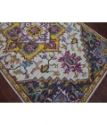 Amer Boho Evreux Yellow/Pink Hand-Tufted Wool Area Rug 5'x8'