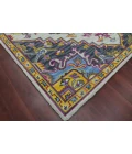 Amer Boho Evreux Yellow/Pink Hand-Tufted Wool Area Rug 5'x8'