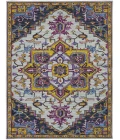 Amer Boho Evreux Yellow/Pink Hand-Tufted Wool Area Rug 5'x8'