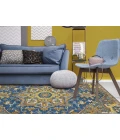 Amer Boho Evreux Blue/Yellow Hand-Tufted Wool Area Rug 8'x11'