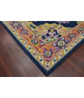 Amer Boho Roanne Navy/Pink Hand-Tufted Wool Area Rug 8'x11'
