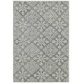 Amer Boston Penswick Light Gray Hand-Tufted Wool Area Rug 7'6"x9'6"
