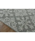 Amer Boston Penswick Light Gray Hand-Tufted Wool Area Rug 2'x3'