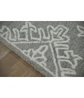 Amer Boston Penswick Light Gray Hand-Tufted Wool Area Rug 2'x3'