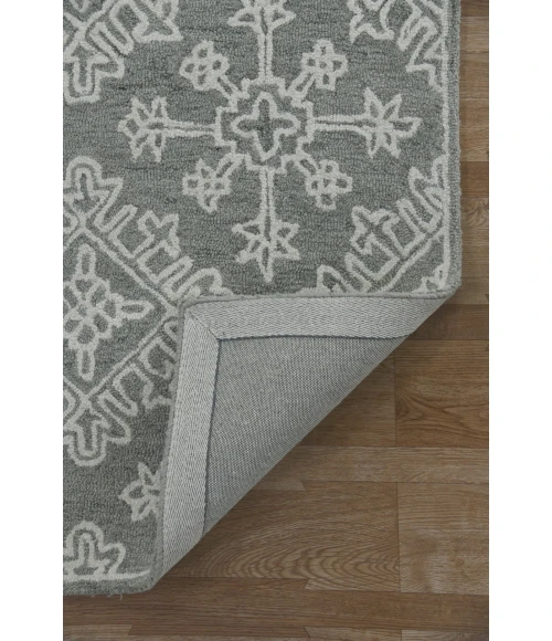 Amer Boston Penswick Light Gray Hand-Tufted Wool Area Rug 2'x3'