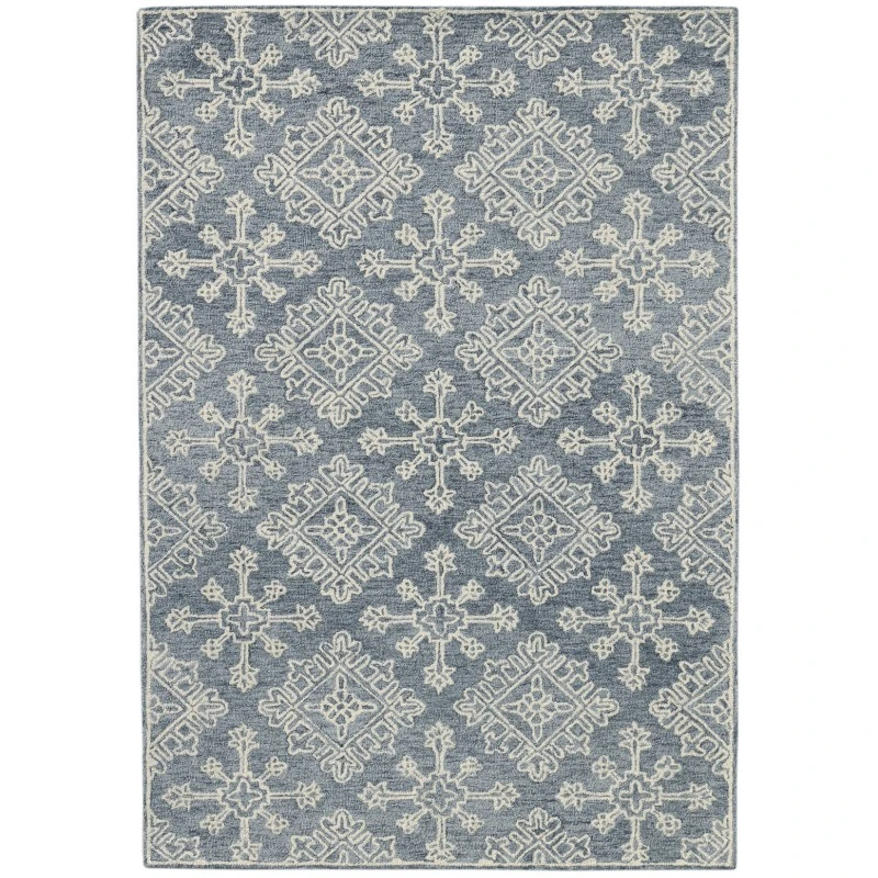 Amer Boston Penswick Dark Gray Hand-Tufted Wool Area Rug 8'x11'