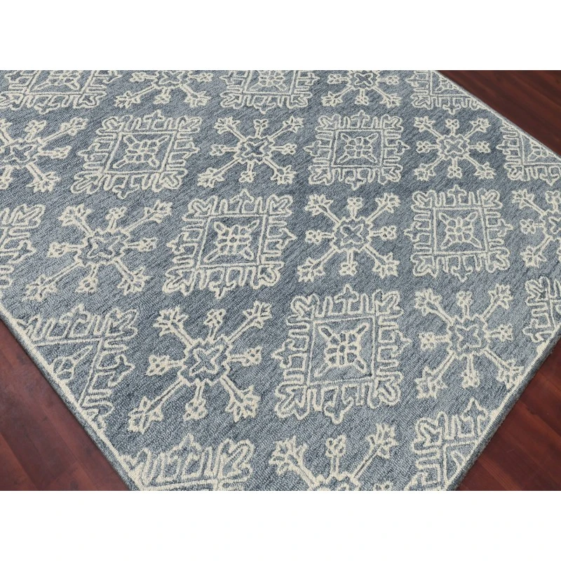 Amer Boston Penswick Dark Gray Hand-Tufted Wool Area Rug 8'x11'