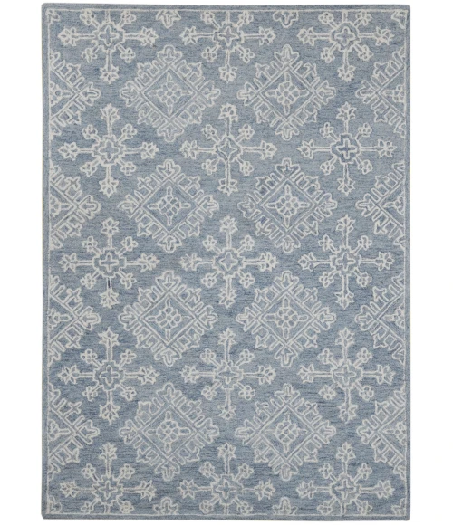 Amer Boston Penswick Blue Hand-Tufted Wool Area Rug 2'x3'