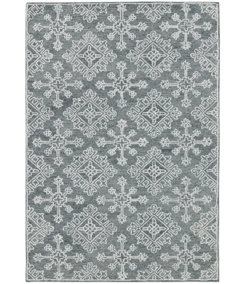 Amer Boston Penswick Graphite Hand-Tufted Wool Area Rug 5'x7'6"