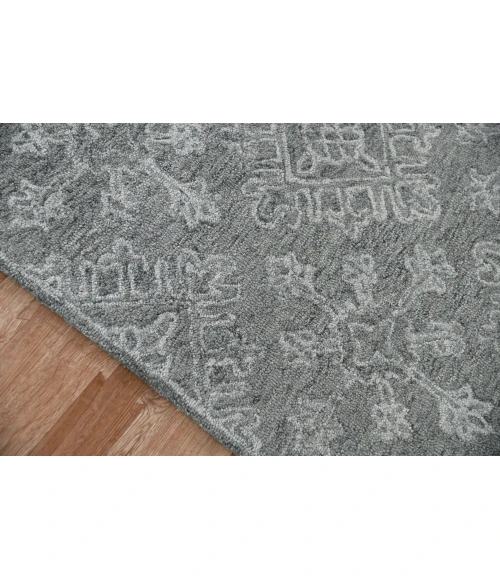 Amer Boston Penswick Graphite Hand-Tufted Wool Area Rug 5'x7'6"