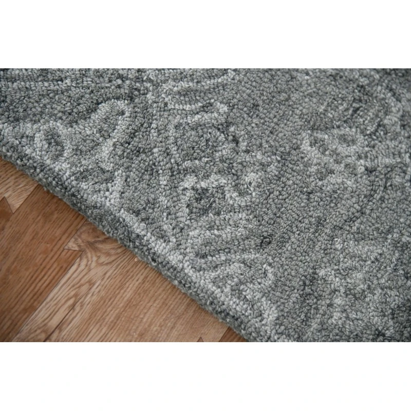 Amer Boston Penswick Graphite Hand-Tufted Wool Area Rug 5'x7'6"