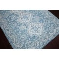 Amer Boston Ilford Blue Hand-Tufted Wool Area Rug 7'6"x9'6"