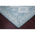 Amer Boston Ilford Blue Hand-Tufted Wool Area Rug 7'6"x9'6"