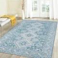 Amer Boston Ilford Blue Hand-Tufted Wool Area Rug 7'6"x9'6"